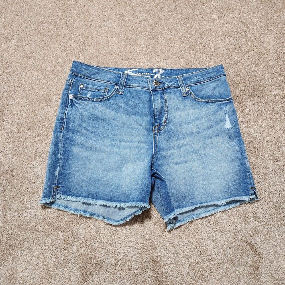 Seven7 Jeans Shorts Women 8 Raw Hem 5" Inseam Weekend